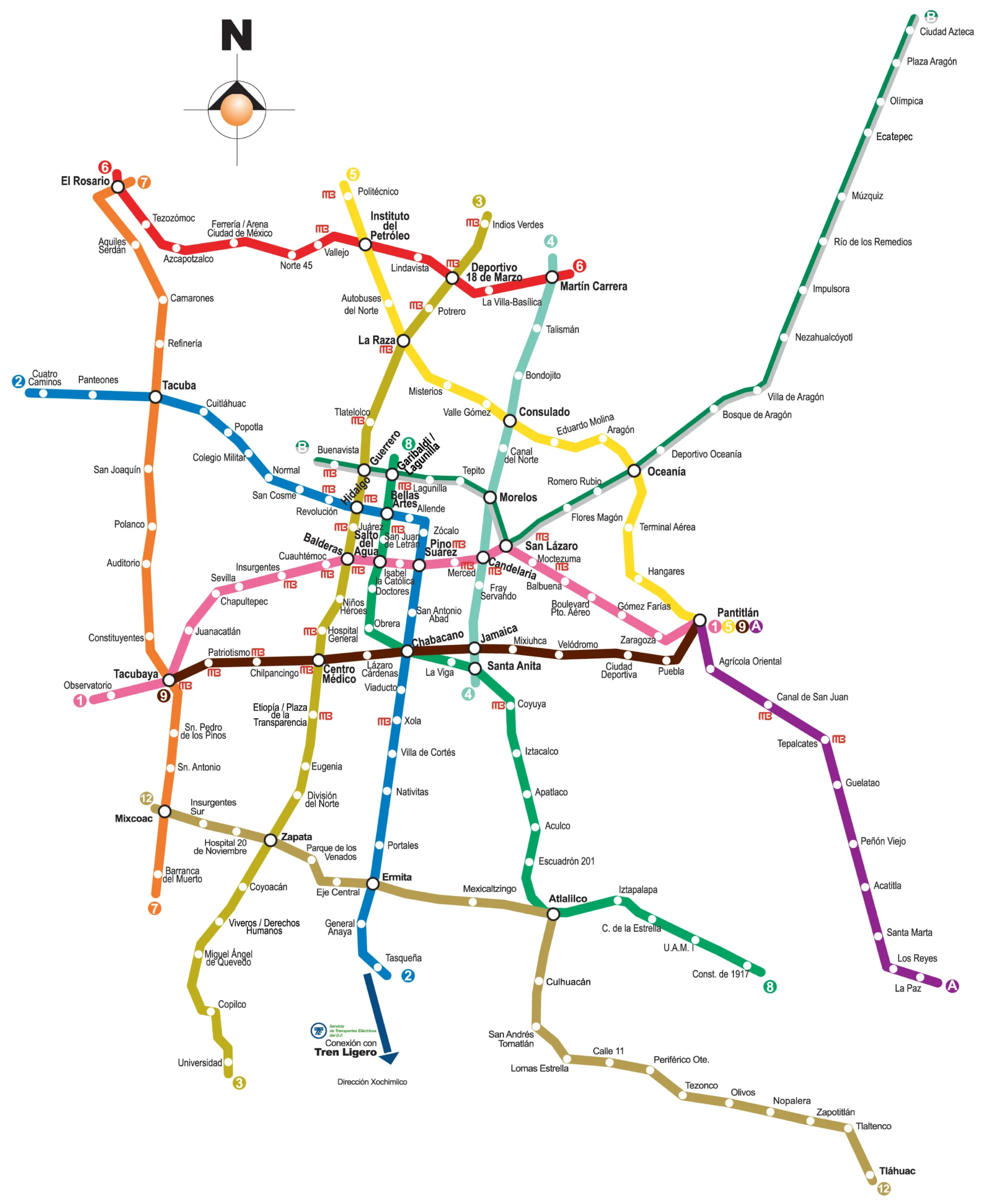 Mapa Metro CDMX 2025 con todas las líneas y estaciones actualizadas en Ciudad de México
